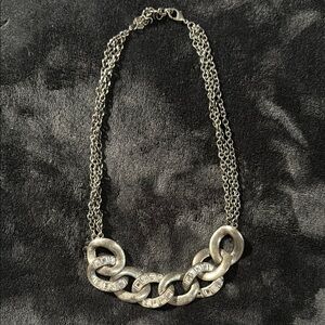 Swarovski Silver Chain Link Necklace